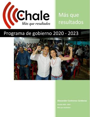 Plan De Gobierno Chale 2020 2023