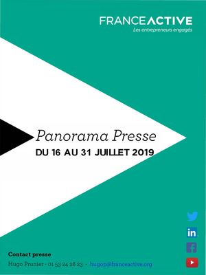 Retombée Presse Du 16 Au 31 Juillet 2019