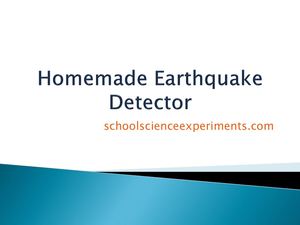 Homemade Earthquake Alarm