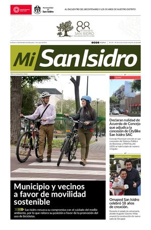 Periódico Municipal "Mi San Isidro" - Agosto 2019