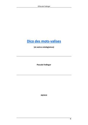 Dico Des Mots Valises