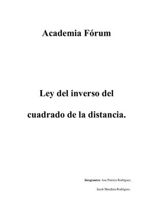 Informed E Ley Del Inverso Al Cuadrado #2