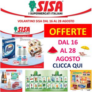 Volantino SISA Marsala dal 16 al 28 Agosto