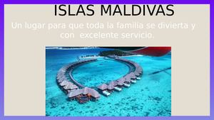 Folleto turístico Islas Maldivas