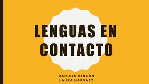 Lenguas En Contacto (1)