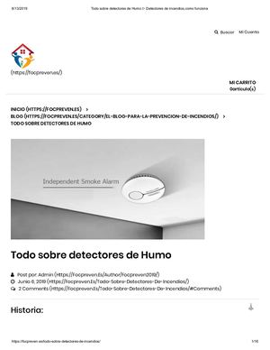 Todo Sobre Detectores De Humo ▷ Detectores De Incendios,como Funciona