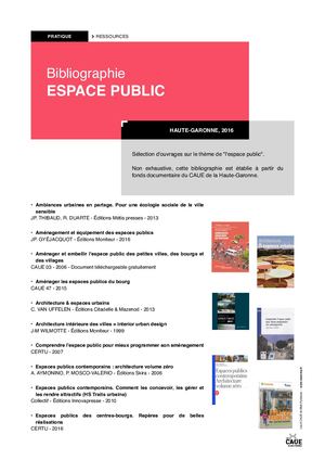 Bibliographie - Espace public