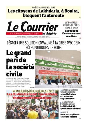 Calameo Le Courrier D Algerie Du Mercredi 14 Aout 2019