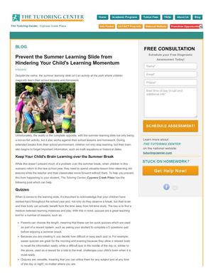 The Tutoring Center - Cypress Creek Plaza