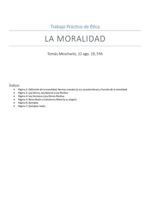Trabajo Práctico De Ética