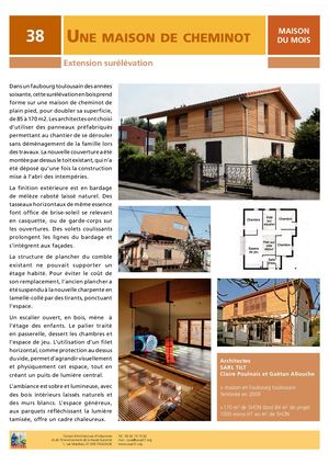 Surélévation - Une maison de cheminot