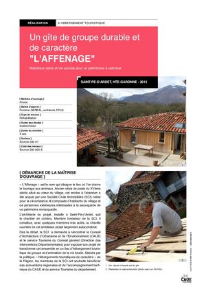 Rénovation - Un gîte de groupe durable et de caractère : L'Affenage