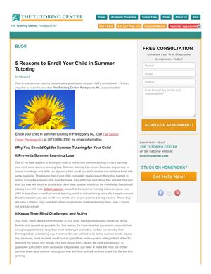 The Tutoring Center, Parsippany NJ