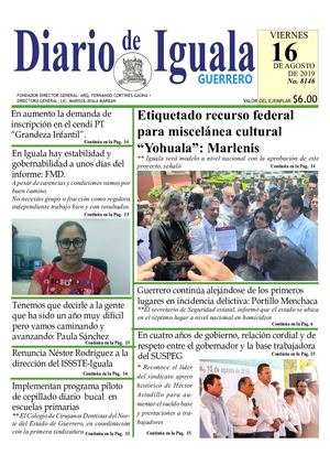 Viernes 16 De Agosto De 2019 Diario De Iguala