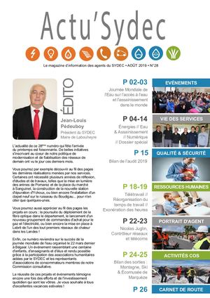 ACTU'SYDEC•Magazine des Agents N°28•Aout 2019
