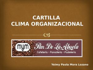 Cartilla Clima Organizacional