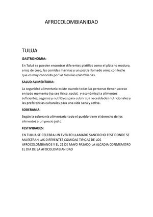 Afrocolombianidad Mariana