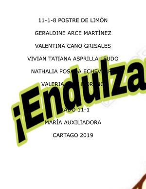 11-1-8 Postre De Limón