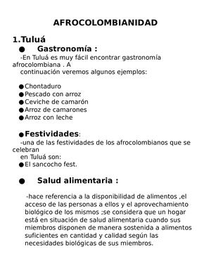 Afrocolombianidad (maria camila )