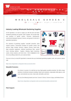 Wholesale Garden Center Supplies