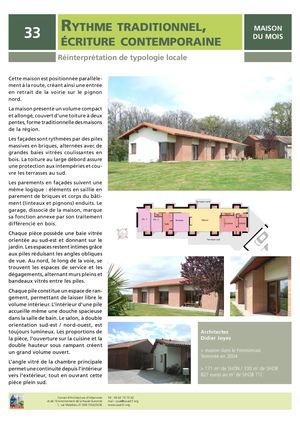 Maison neuve - Rythme traditionnel, écriture contemporaine