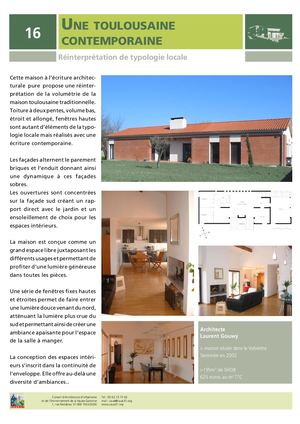 Maison neuve - Une toulousaine contemporaine