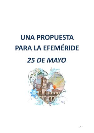 Guion Del Acto Del 25 De Mayo