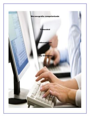 Mecanografía computarizada trimestral Litzy Contreras