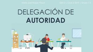 Delegación De Autoridad