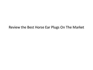 Best Horse Ear Plugs Reviews