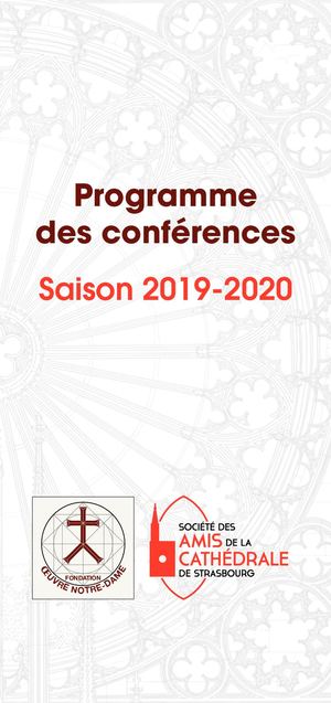 Programme du cycle de conferences 2019-2020