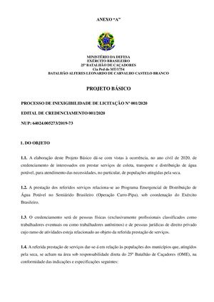 ANEXO A - Projeto Básico PUBLICAR