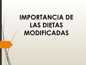Dietas Modificadas