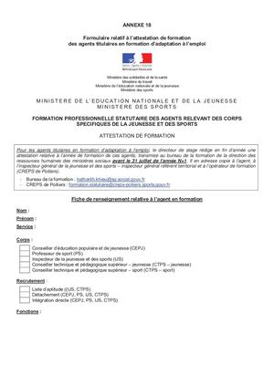 2019 102 Annexe18 FAE Attestation Formation