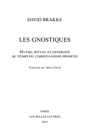 Extrait : David Brakke - Les Gnostiques