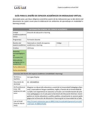 Ejemplo De Diseño De Unidad
