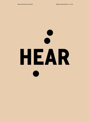 Rapport d'activités HEAR 2017-2018