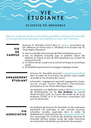 Fiche Vie Etudiante Web