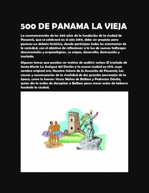 500 De Panama La Vieja