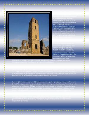 Panamá La Vieja O Panamá Viejo Es El Nombre Que Recibe El Sitio Arqueológico Donde Estuvo Ubicada La Ciudad De Panamá Desde Su Fundación En 1519