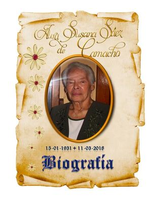 Biografía Aura Susana Sáez De Camacho