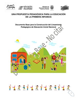 Documento Base Construccion Lineamiento Pedagogico Educacion Inicial