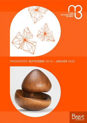 Programme Musée des beaux-arts de Brest septembre 2019-janvier 2020