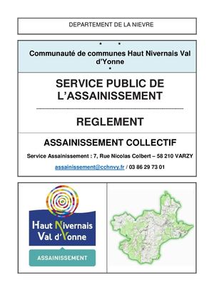 Reglement Assainissement Cchnvy