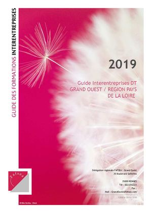Guide des formations interentreprises 2019