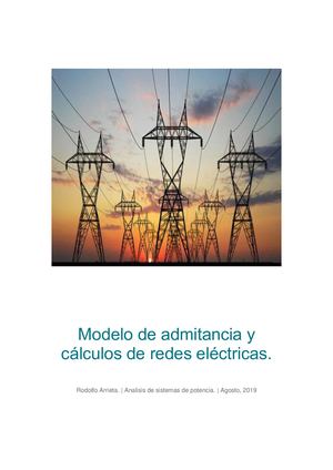 Modelo De Admitancia Y Cálculos De Redes Eléctricas