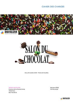 Cahier Des Charges Salon Du Chocolat