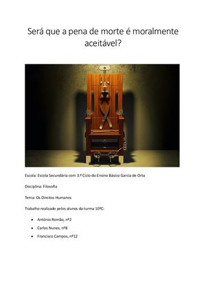 Direitos Humanos - A Pena De Morte