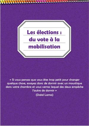 Les élections : du vote à la mobilisation - Dossier Nouvelles Vagues 47 - Relie-F asbl