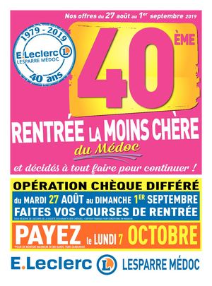 E.Leclerc Lesparre Medoc - Rentrée